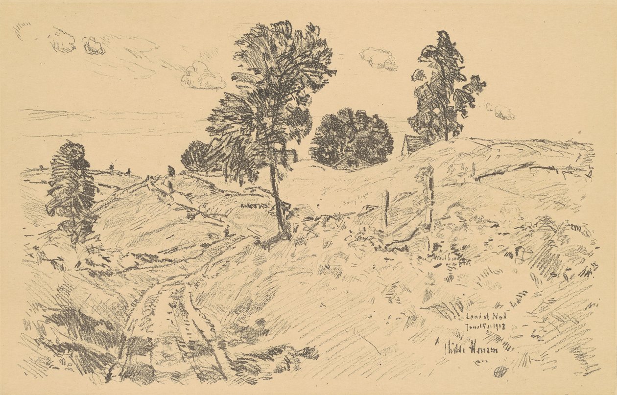 Manzara, Nod Ülkesi, 1918. by Frederick Childe Hassam