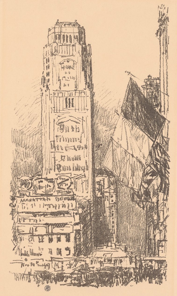 New York Buketi, 1917. by Frederick Childe Hassam