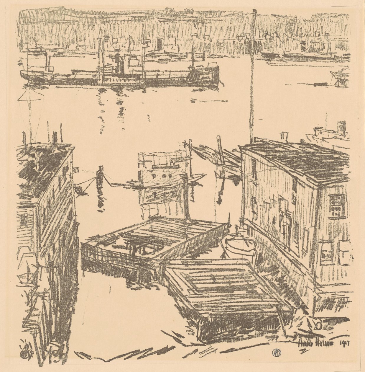 Kuzey Nehri, 1917. by Frederick Childe Hassam