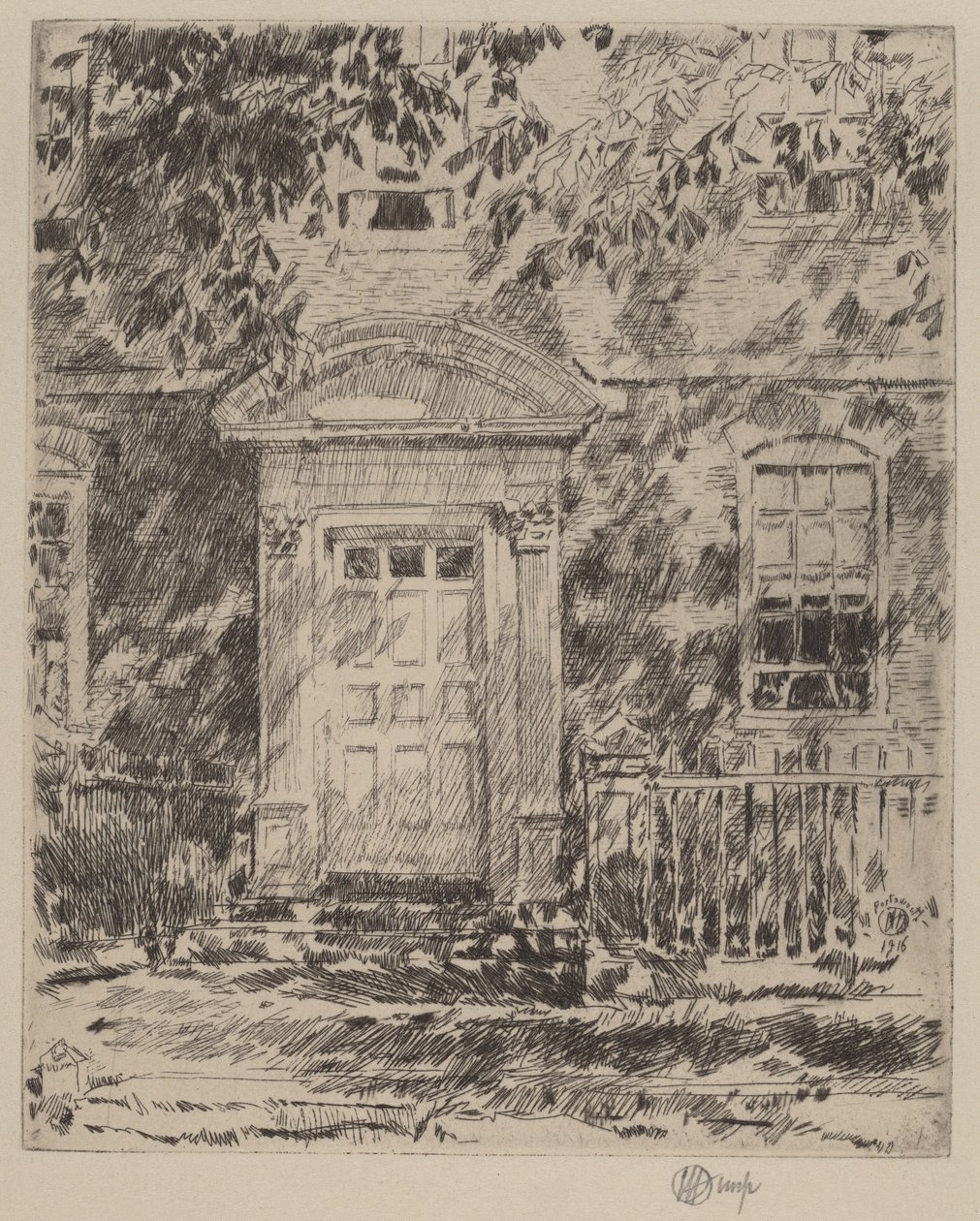 Portsmouth Kapısı, 1916. by Frederick Childe Hassam