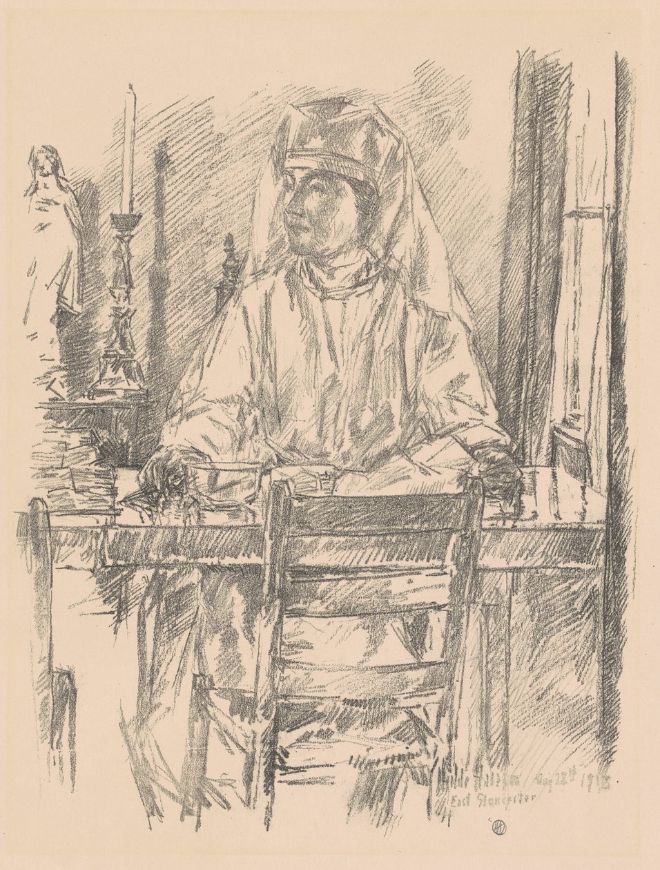 Kızılhaç Hemşiresi, 1918. by Frederick Childe Hassam