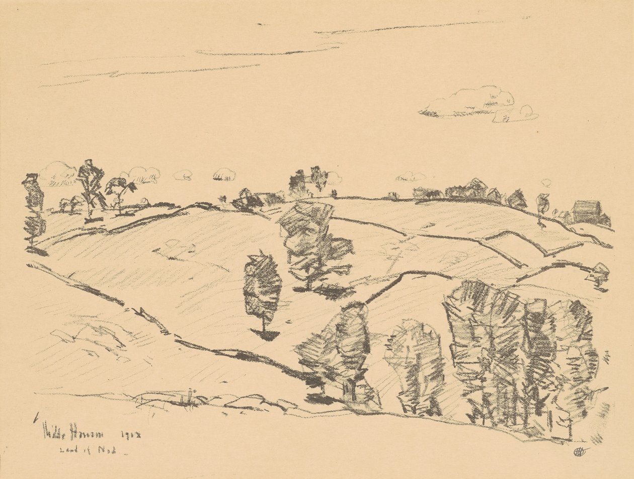 Taş Çitler, Nod Ülkesi, 1918. by Frederick Childe Hassam