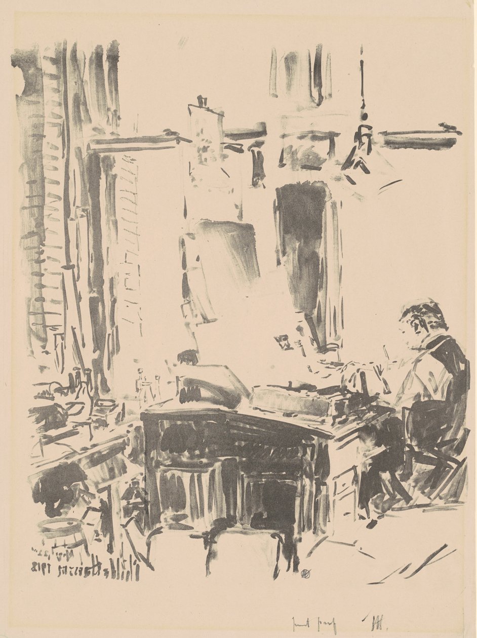 Litograf, 1918. by Frederick Childe Hassam