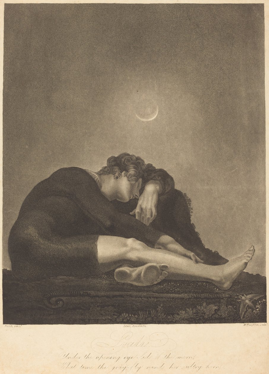 Lycidas by Frederick Christian Lewis I and Moses Haughton II after Henry Fuseli; published by Moses Haughton II