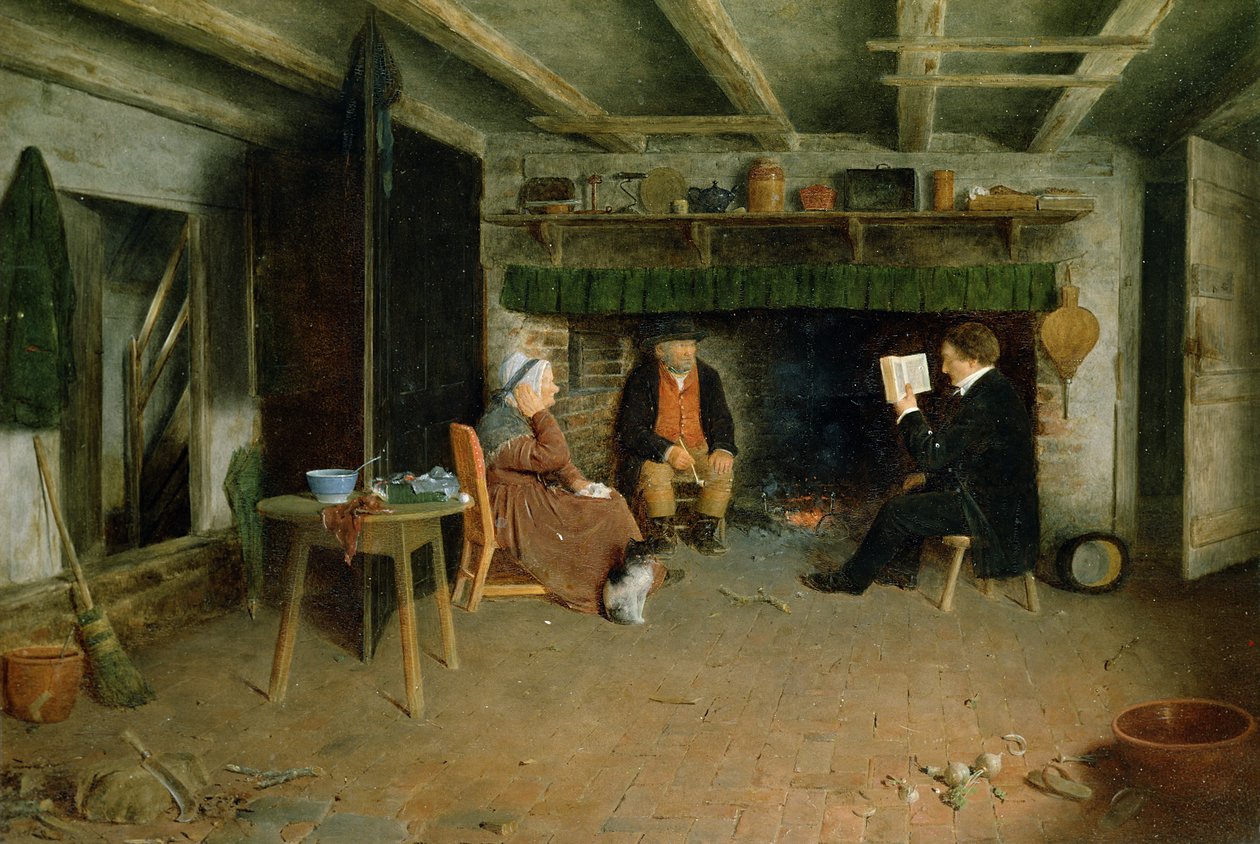 Din Adamının Ziyareti (panel) by Frederick Daniel Hardy