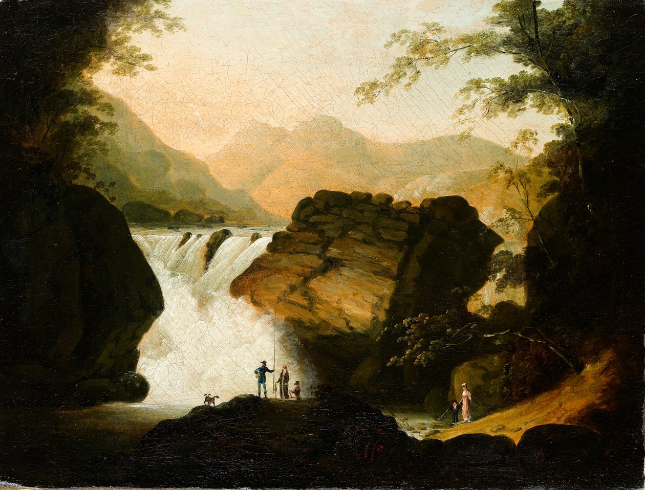 Şelalenin yanında, 1805 by Frederick F. Fielding