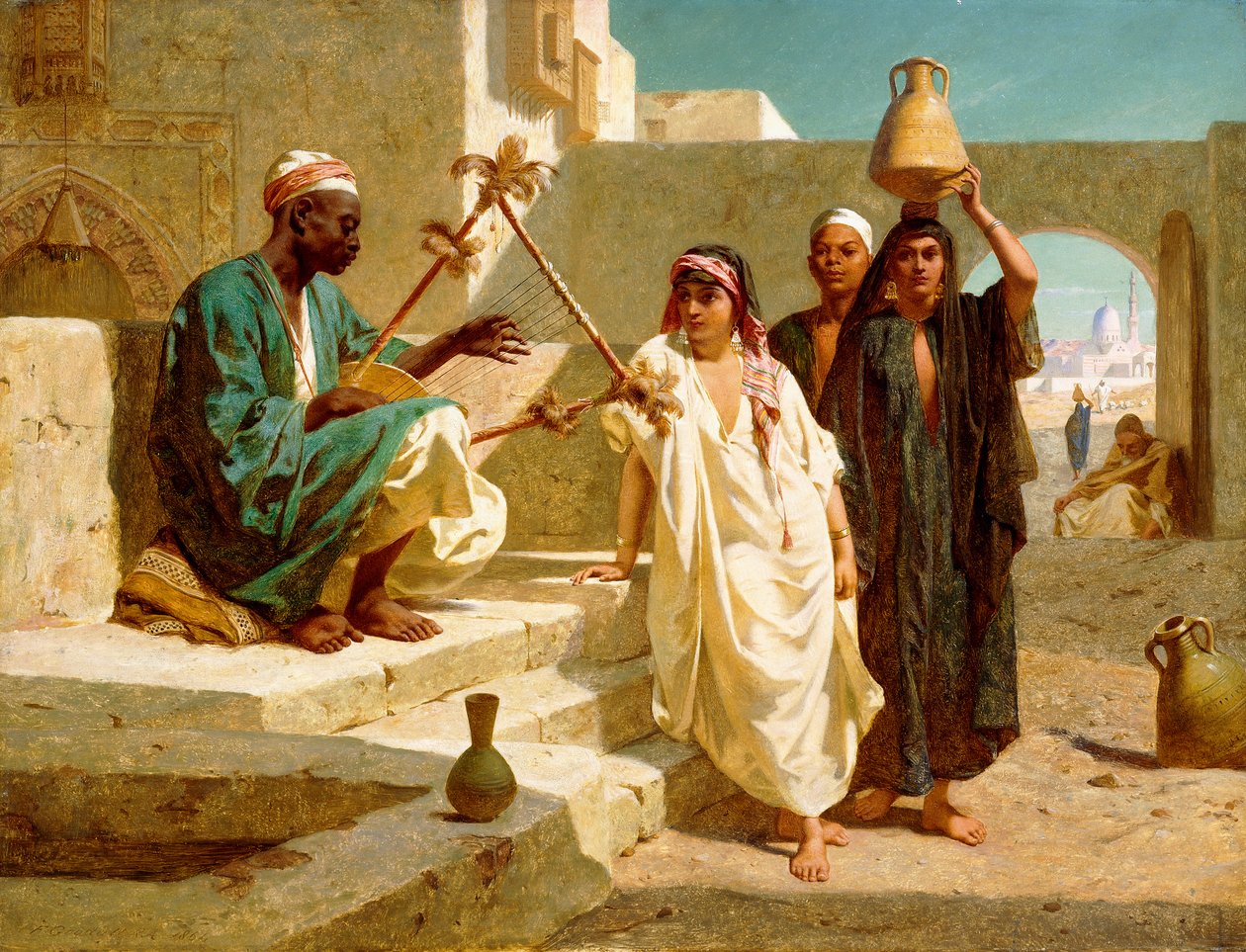 Nubian Kölenin Şarkısı, 1864 by Frederick Goodall
