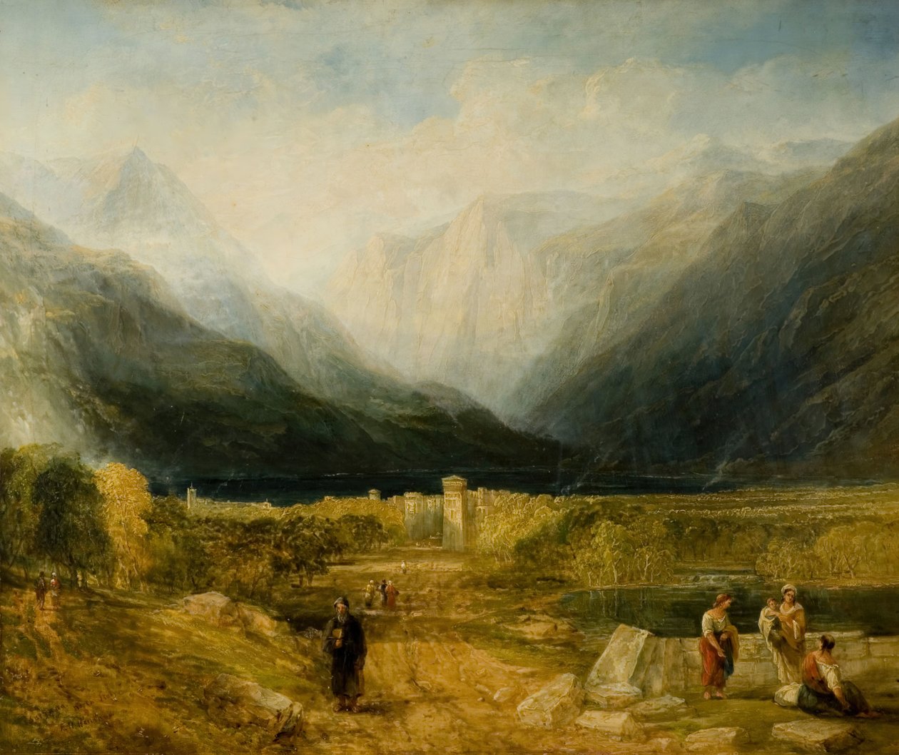 Sarazana, Kuzey İtalya, 1837-1840. by Frederick Henry Henshaw