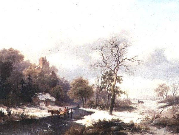 Kış Manzarasında Gezginler by Frederick Marianus Kruseman