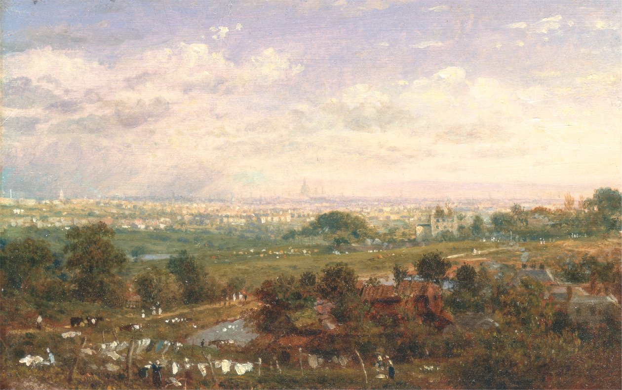 Islington Hill'den Londra by Frederick Nash