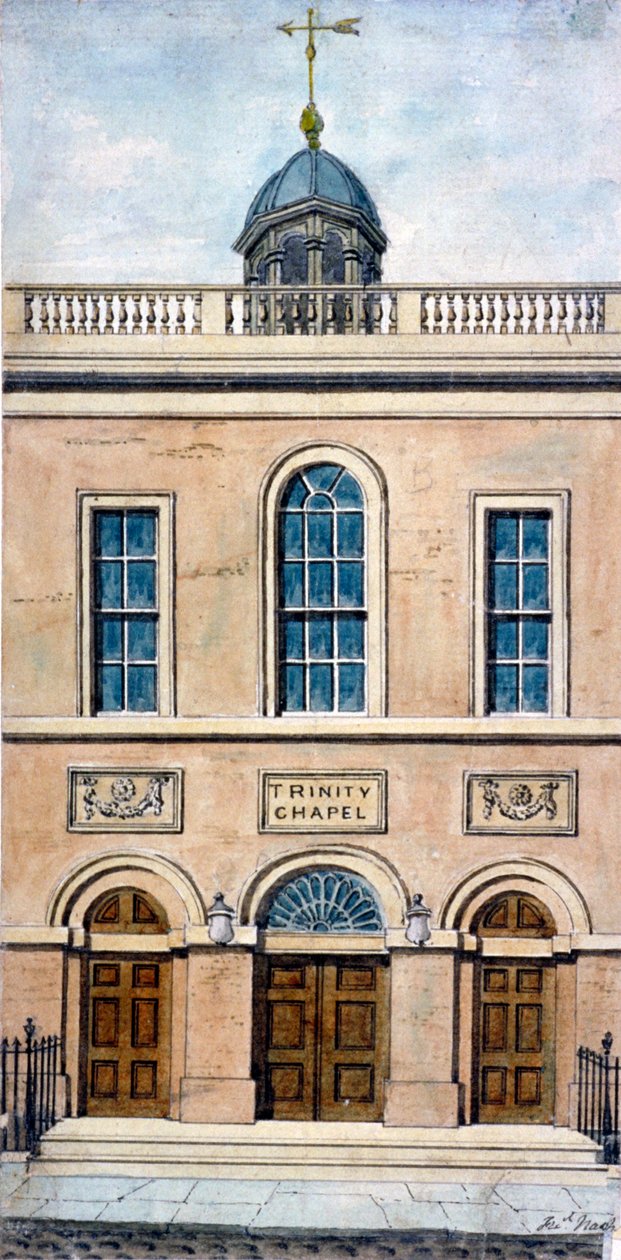 Trinity Şapeli, Conduit Caddesi, Westminster, Londra, 1801. by Frederick Nash