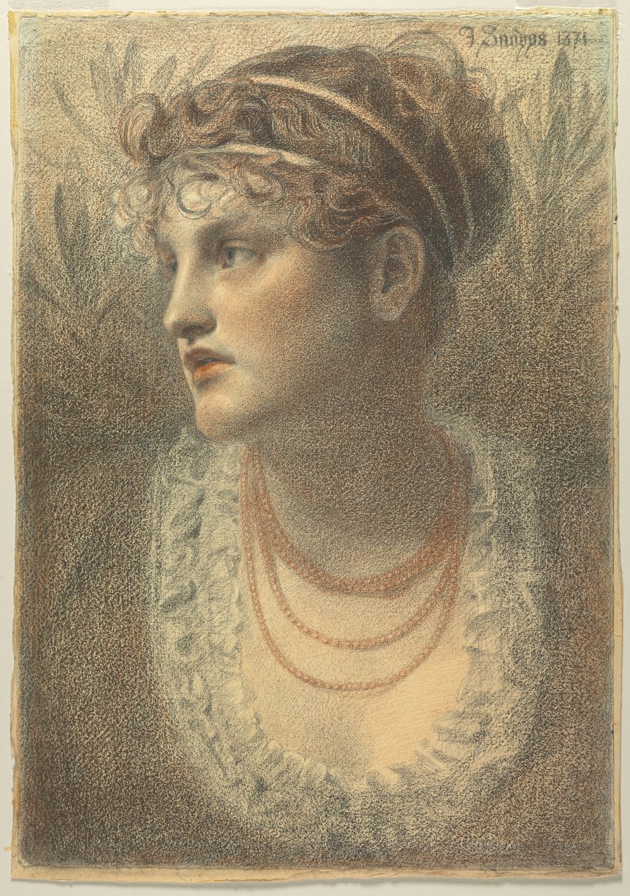 Mercan Kolye, 1871. by Frederick Sandys