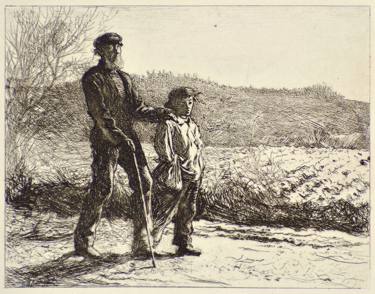 Kör Adam by Frederick Walker