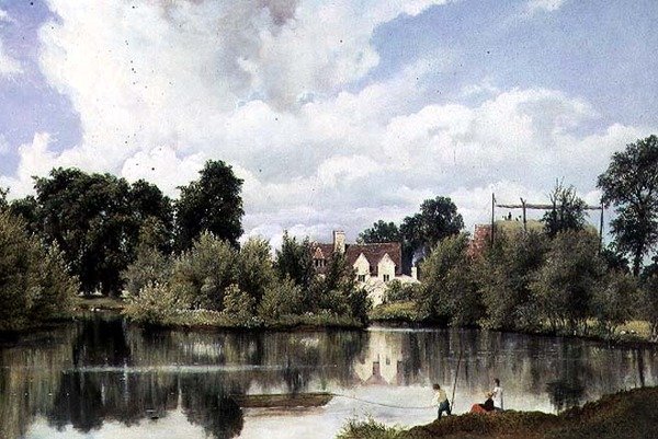 Nehir manzarası, Suffolk by Frederick Waters Watts