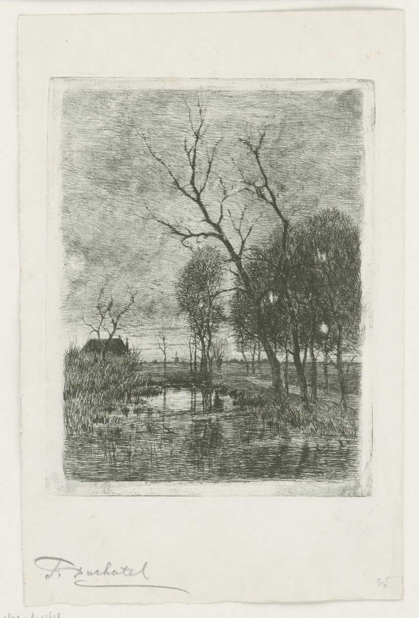 alacakaranlık by Fredericus Jacobus van Rossum du Chattel (signed by artist)