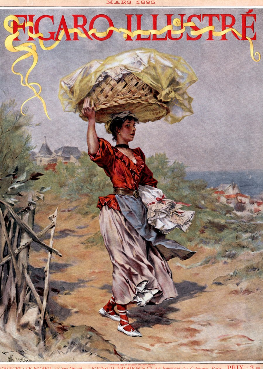 Çamaşırcı kadın 1895 - taşıma by Frederik Hendrik Kaemmerer