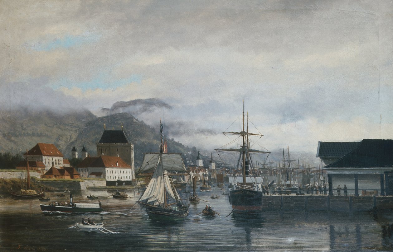 Bergen limanı, Tollboden by Frederik Sorvig