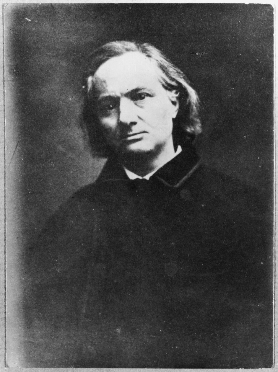 Charles Baudelaire (1821-67) by French Photographer