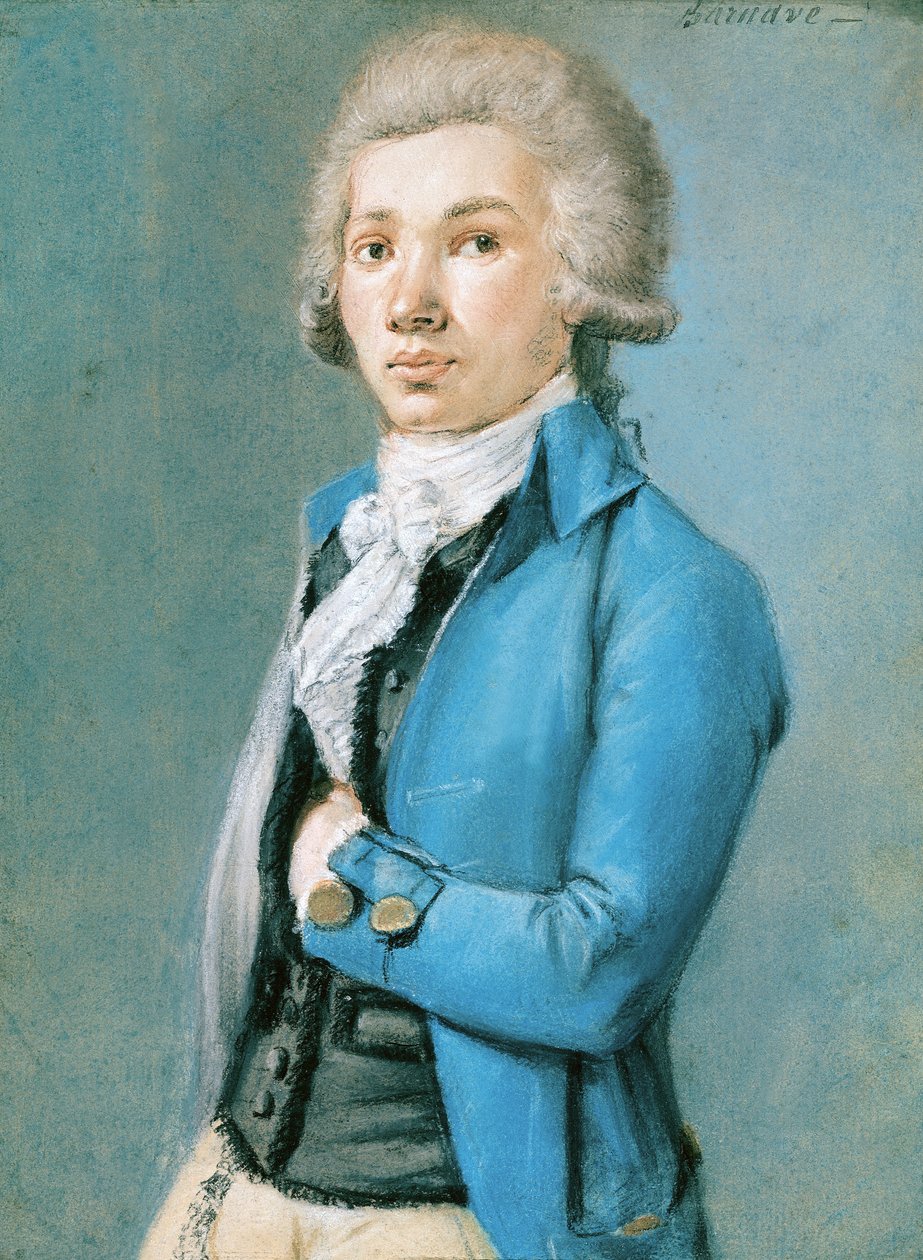 Antoine Barnave (1761-93) (kağıt üzerinde pastel) by French School