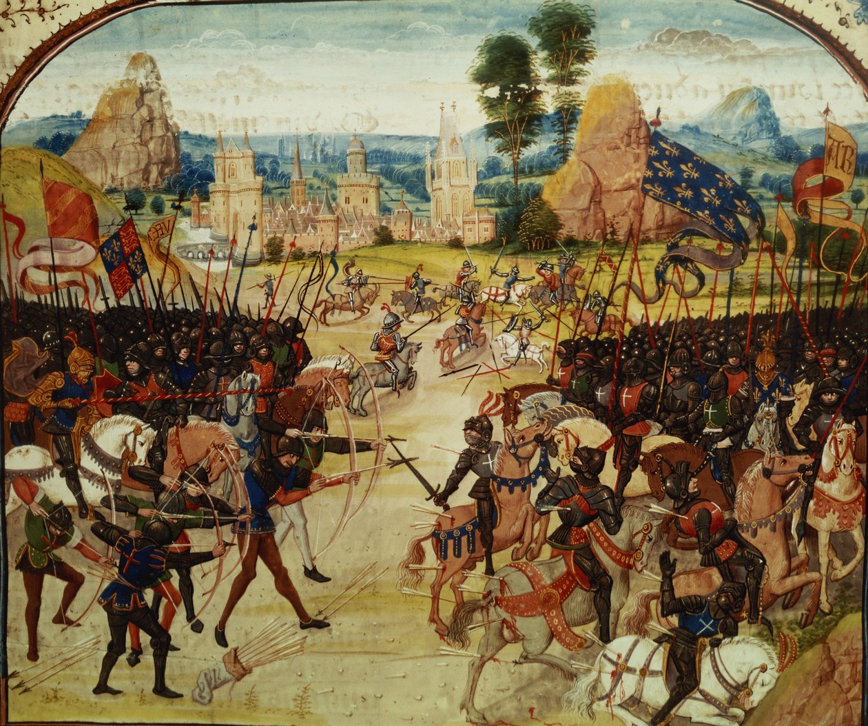 Fr 2643 f.207 Poitiers Savaşı, 1356, Froissart