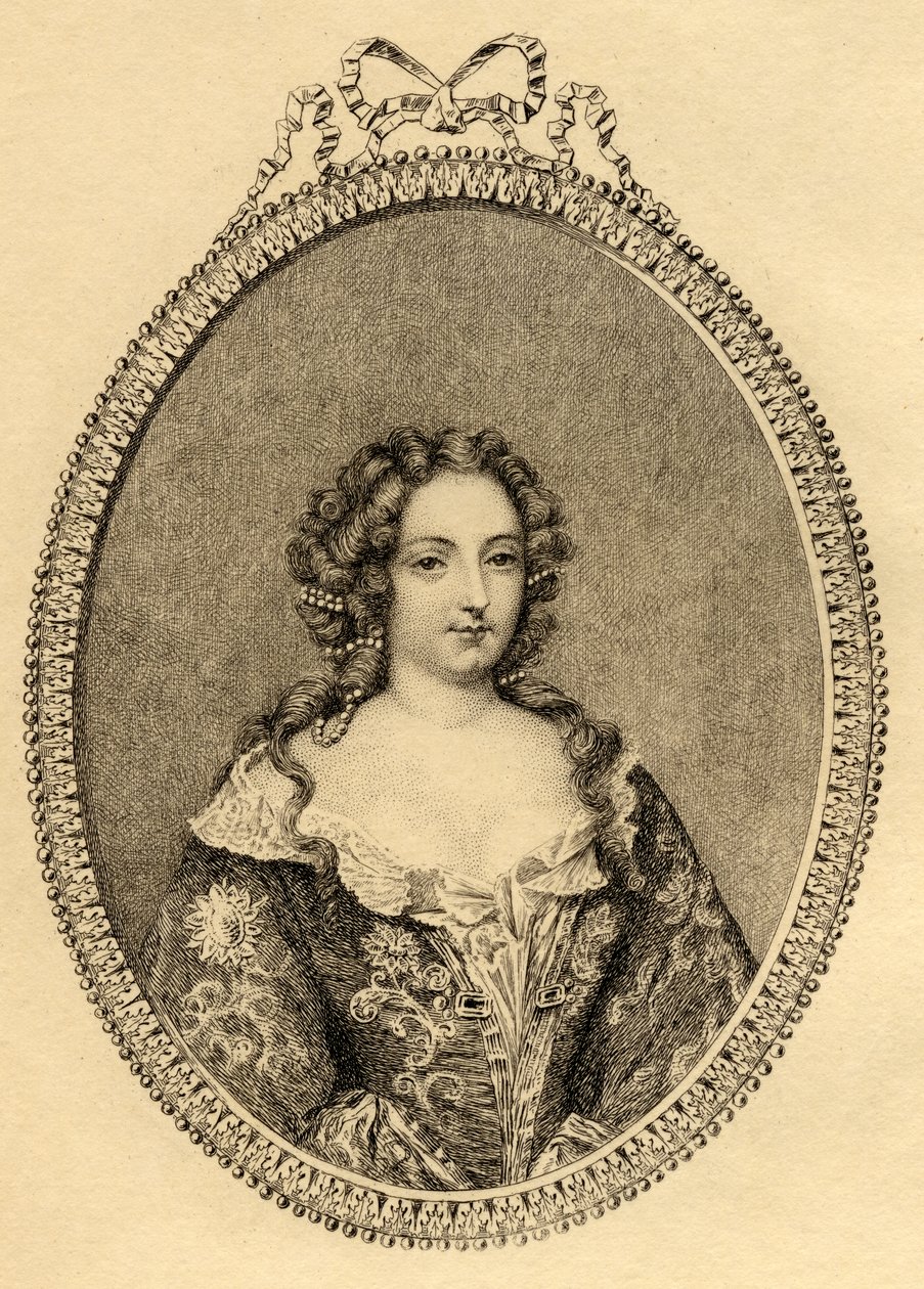 Françoise Athenais de Rochechouart (1641-1707) Montespan Markizi by French School