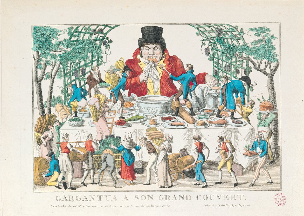 Gargantua Masasında by French School