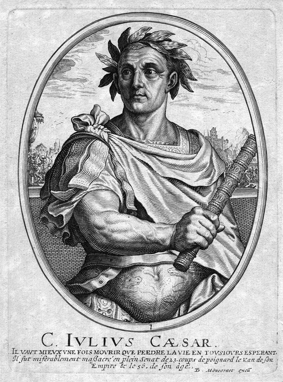 Balthazar Montcornet tarafından oyulmuş Julius Caesar, by French School