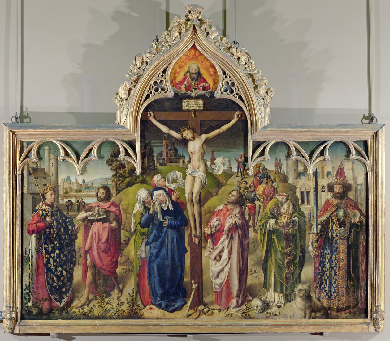 The Parlement of Paris Altarpiece, 1453-55  by French School