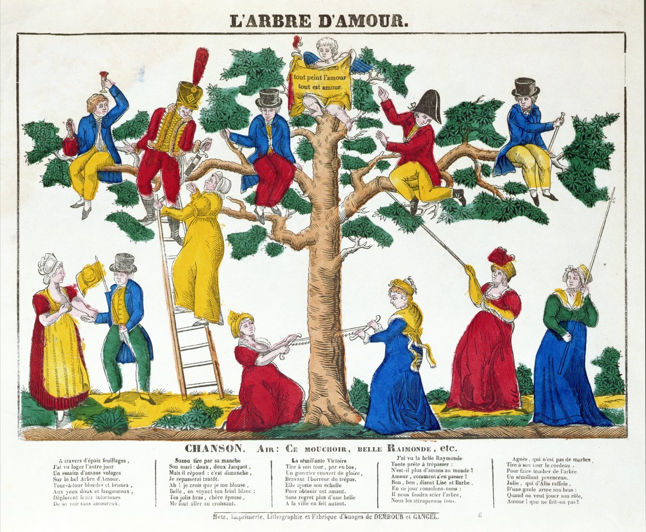 Aşk Ağacı, 1830-40 dolaylarında by French School
