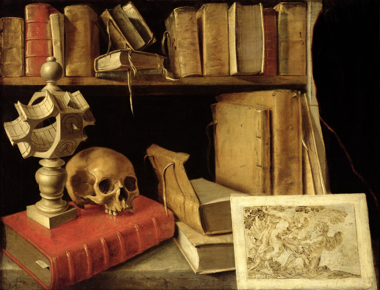 Güneş Saatli Vanitas, c.1626-40 by French School