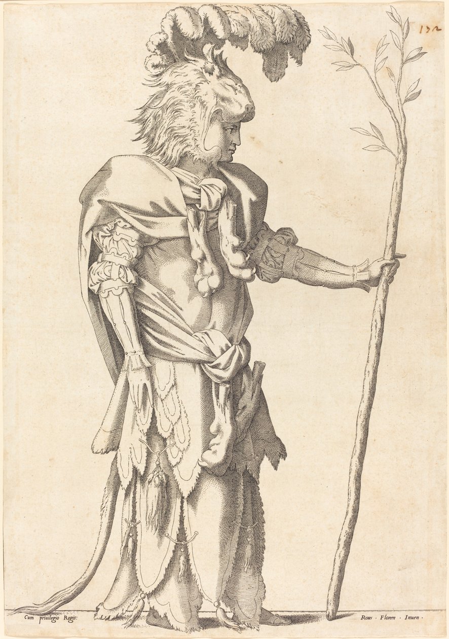 Herkül Kostümlü Figür by French 16th Century