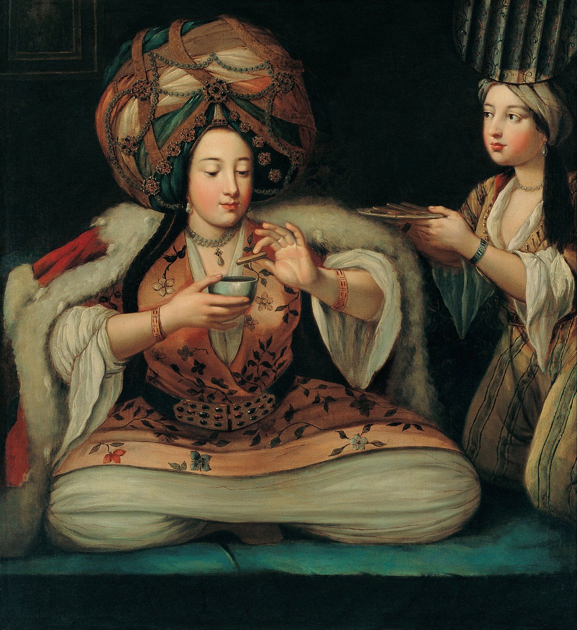 Kahve Keyfi, 18. Yüzyıl Başı. by French Master