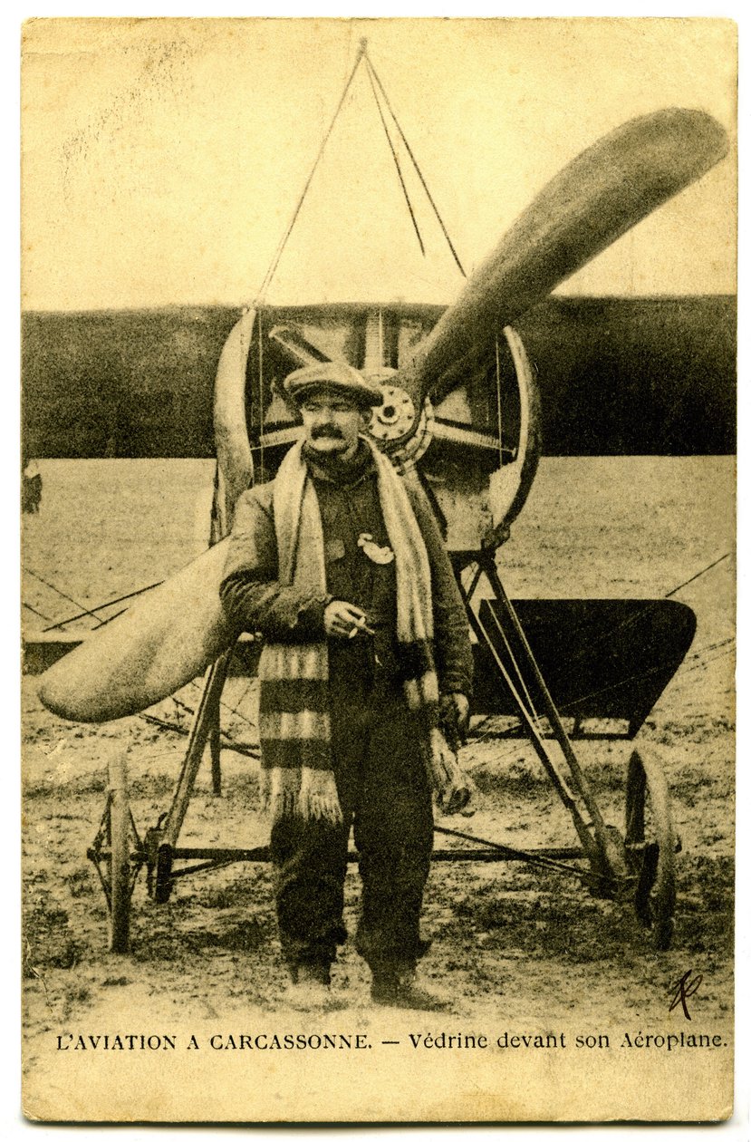 Ünlü havacı Jules Vedrines by French Photographer