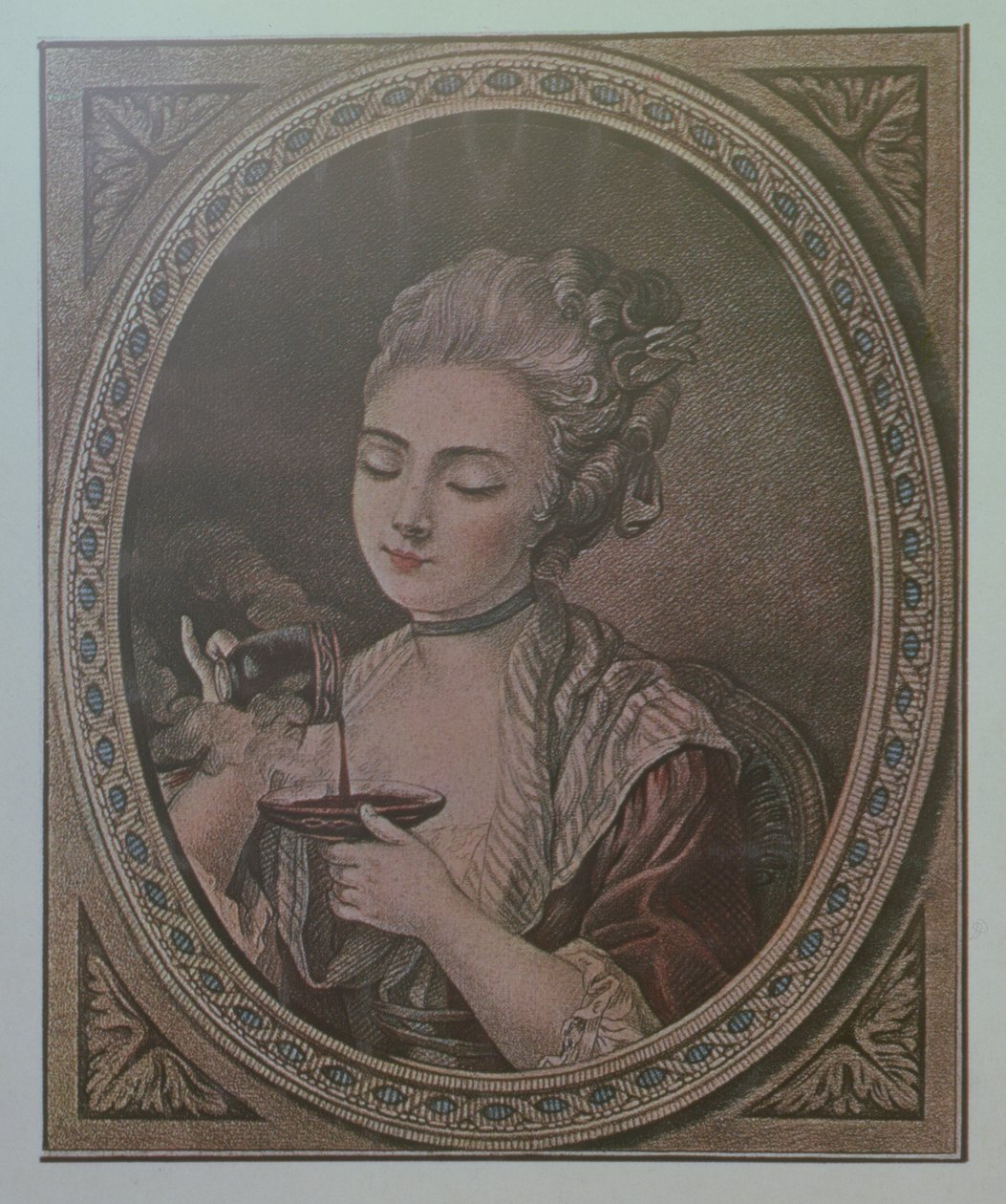 Çikolata İçen Bir Bayan by French School
