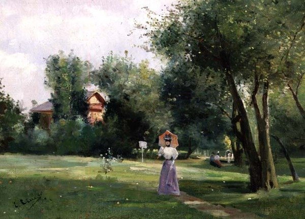 Parkta bir yürüyüş by French School