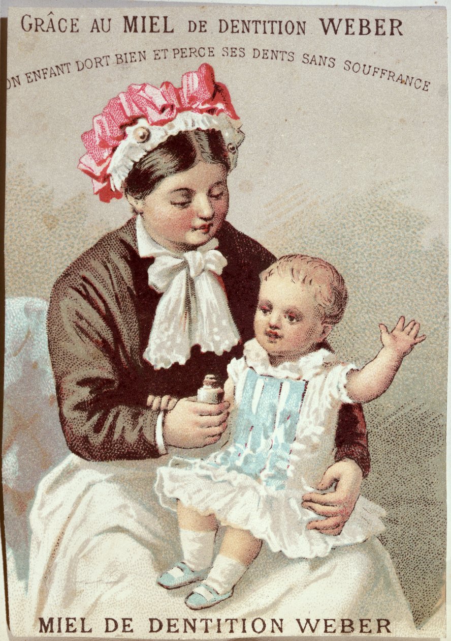 Weber diş çıkarma jeli için reklam, c.1880-90 by French School