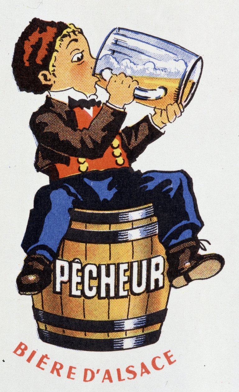 Alsace birası “” Fisherman”” reklamı. by French School