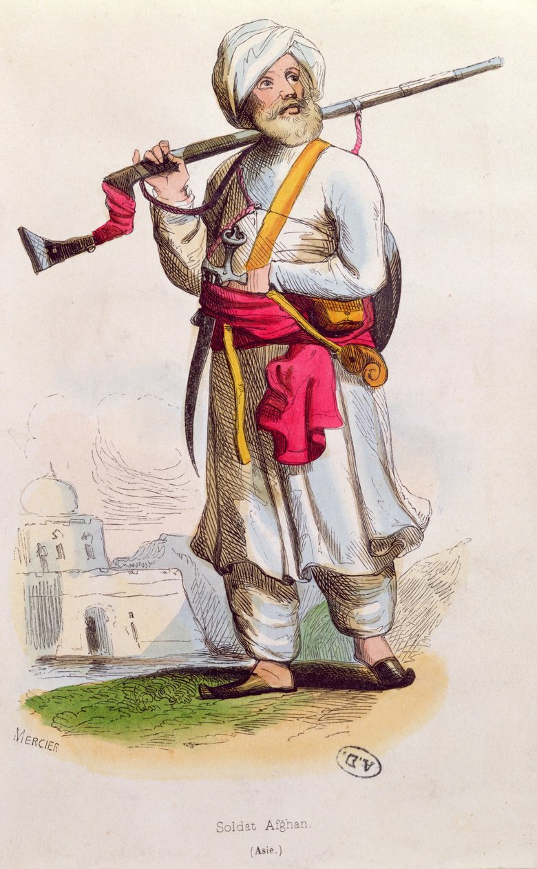 Afgan Askeri, c.1840-50 by French School