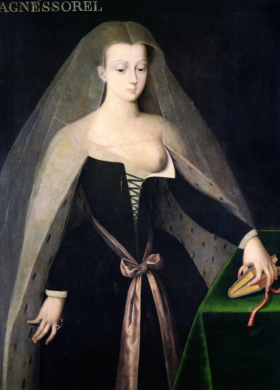 Agnes Sorel (c.1422-50) by French School