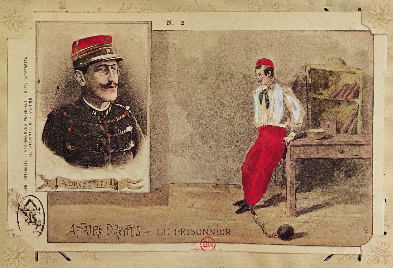Alfred Dreyfus (1855-1935) bir mahkum olarak, 1894-1906 by French School