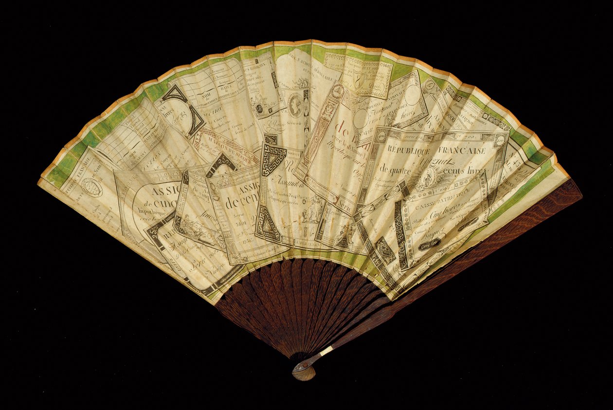 Bir Assignat hayranı, c.1796 (kağıt ve ahşap) by French School