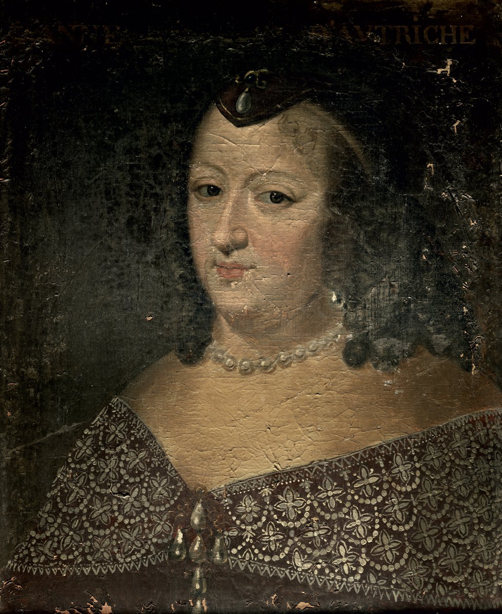 Avusturyalı Anne (1601-1666) by French School