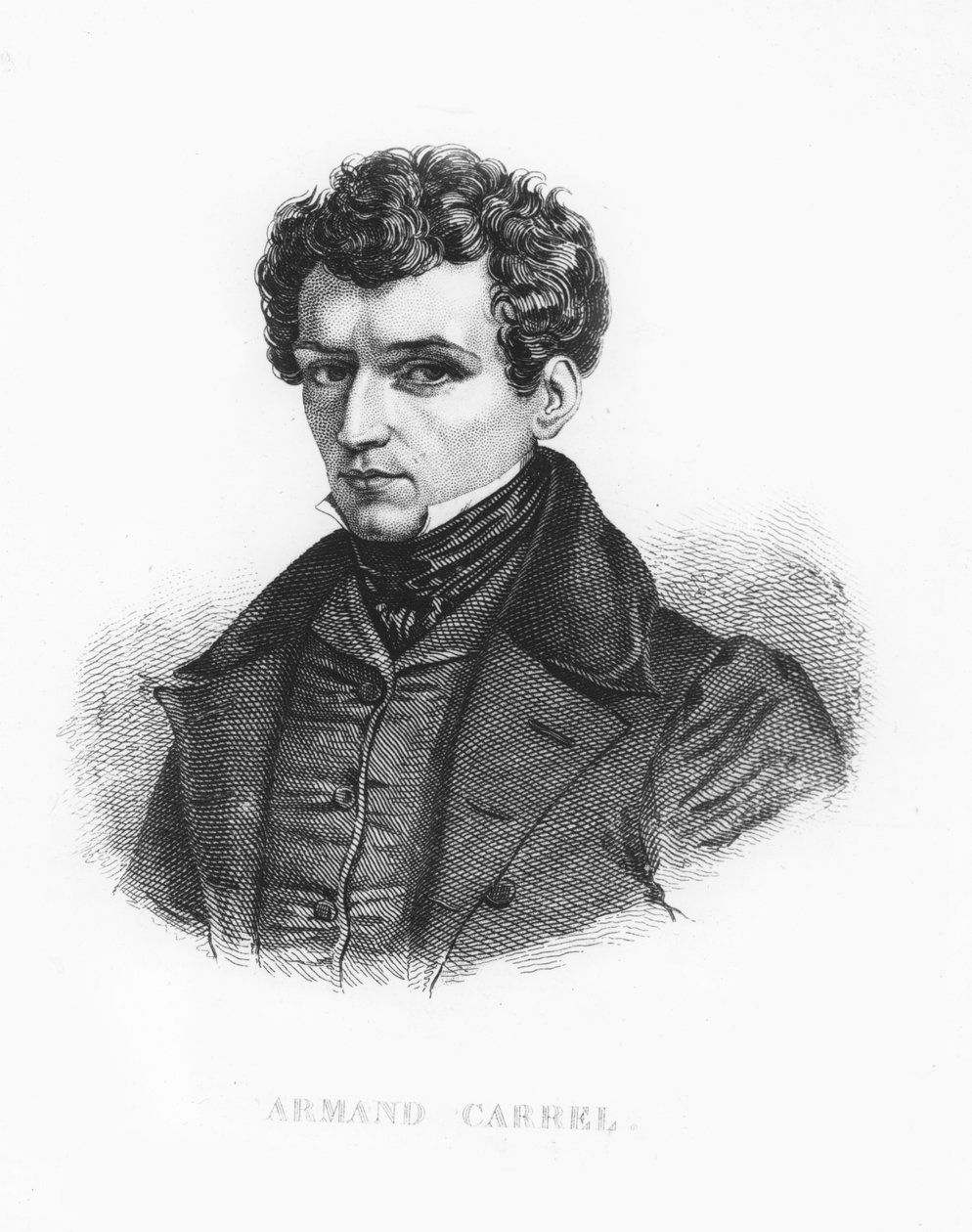Armand Carrel (gravür) by French School
