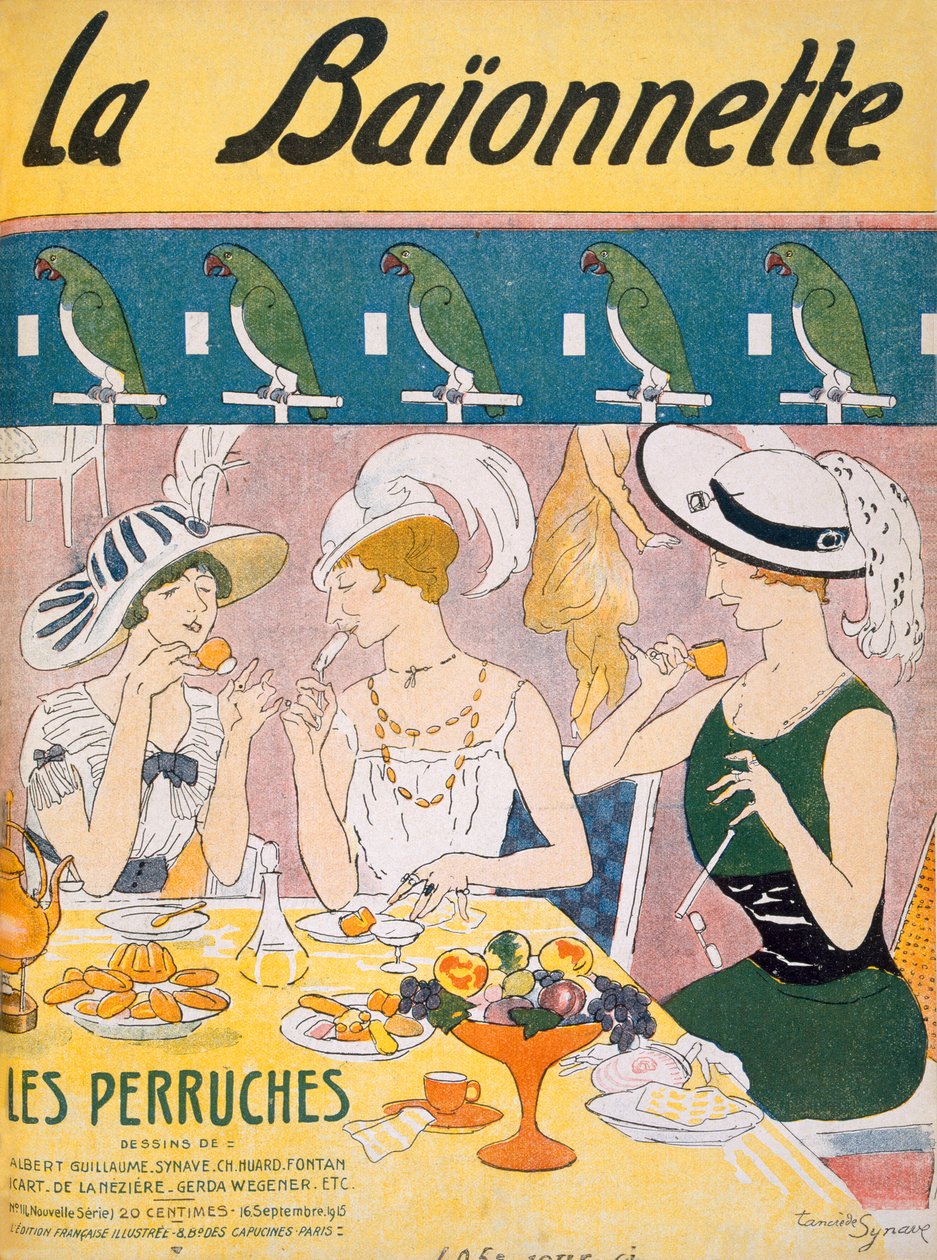 La Baionnette dergisinden kapak resmi, 1914-18 by French School