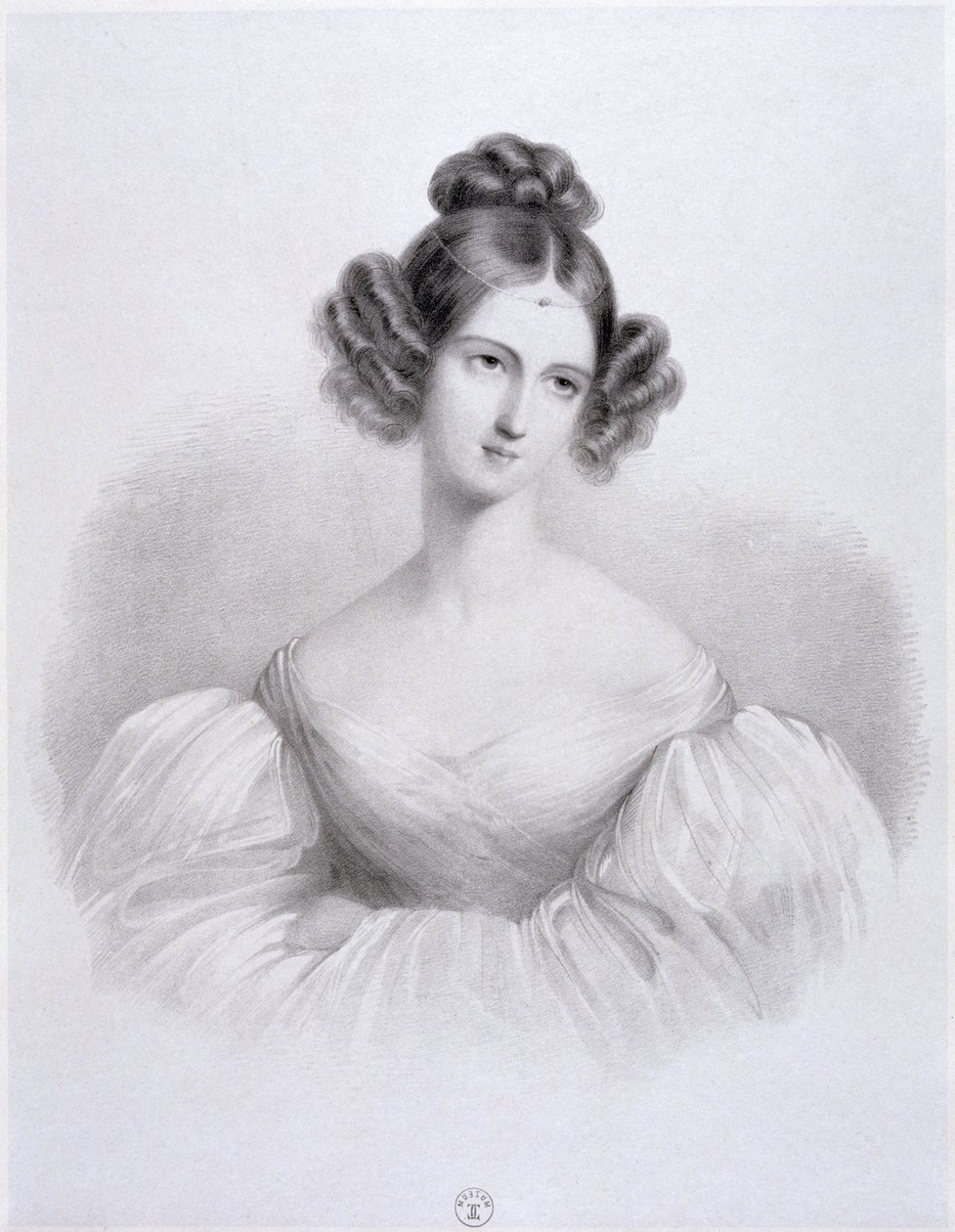 Delphine Potocka (kızlık soyadı Komarow) by French School