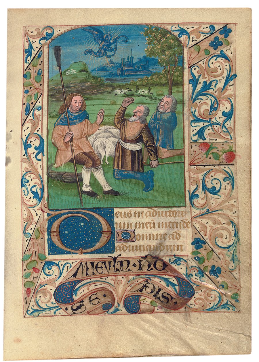 F. 37 Çobanlara Müjde, c.1480 by French School