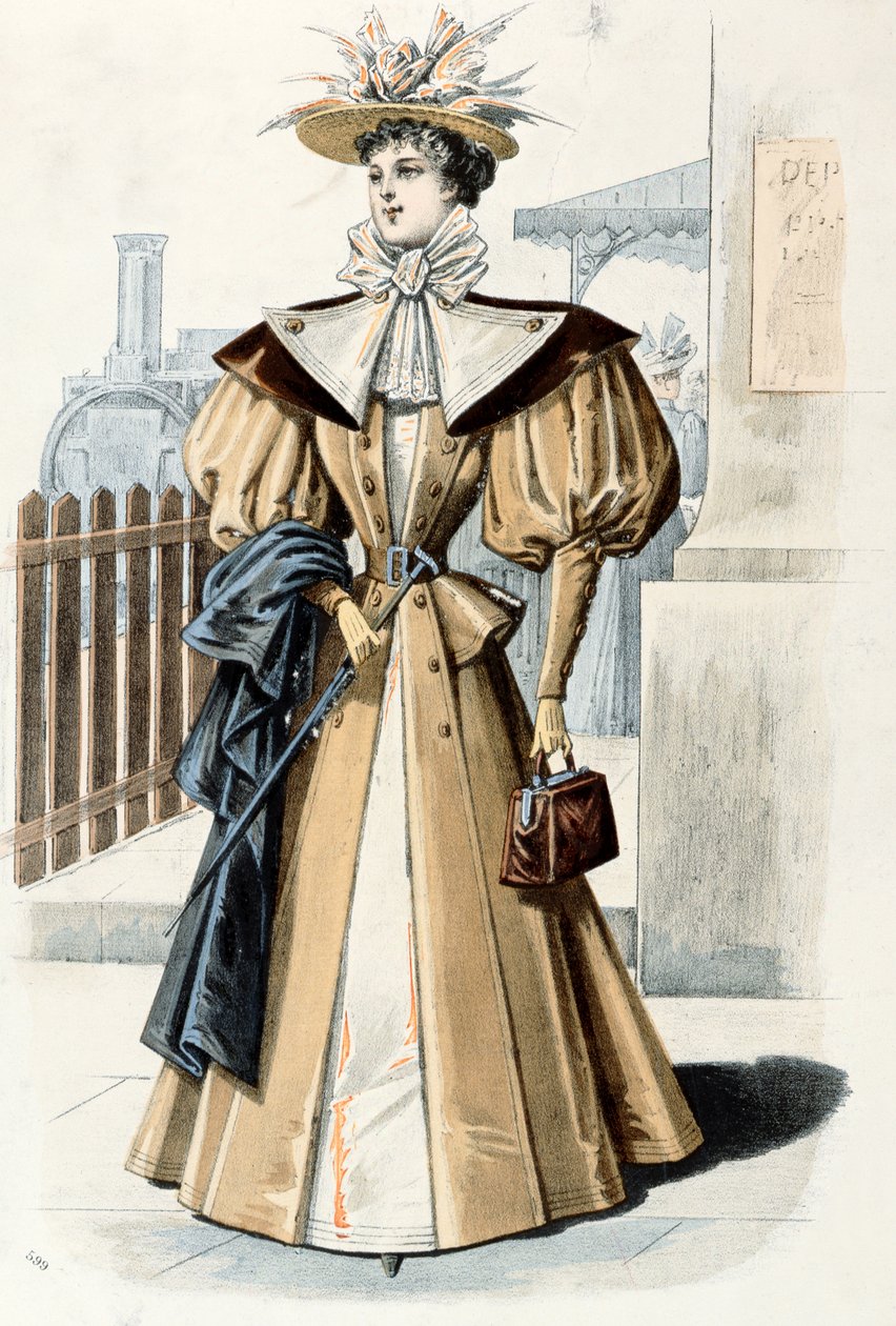 Moda stili, 1895 by French School