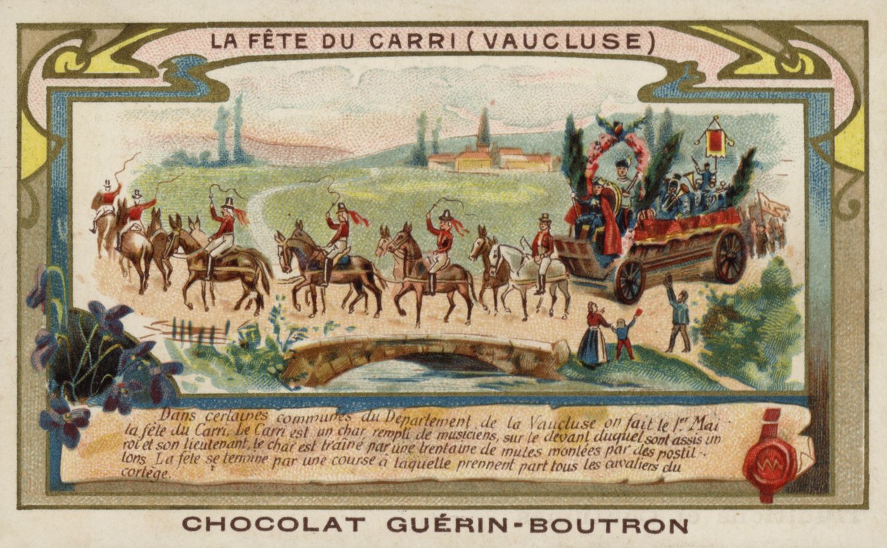 Carri Festivali, Vaucluse, Fransa (chromolitho) by French School