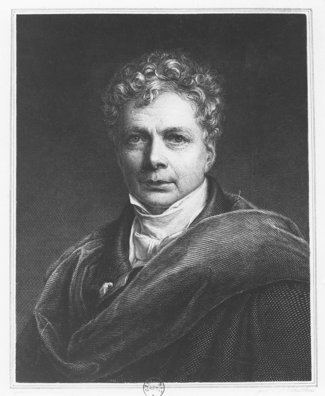 Friedrich Wilhelm Joseph Schelling (gravür) by French School