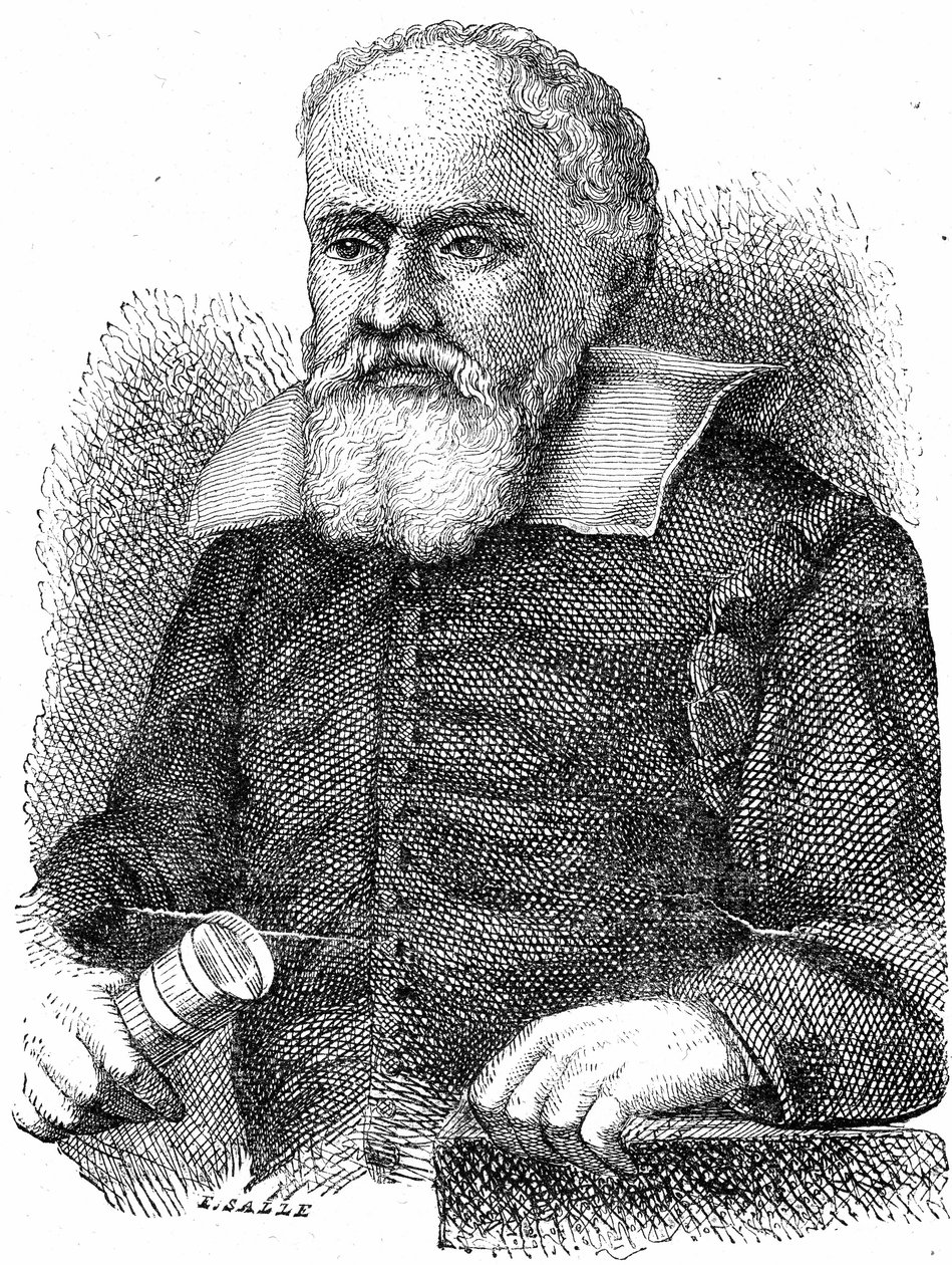 GALILEO GALILEI (1564-1642) (gravür) by French School